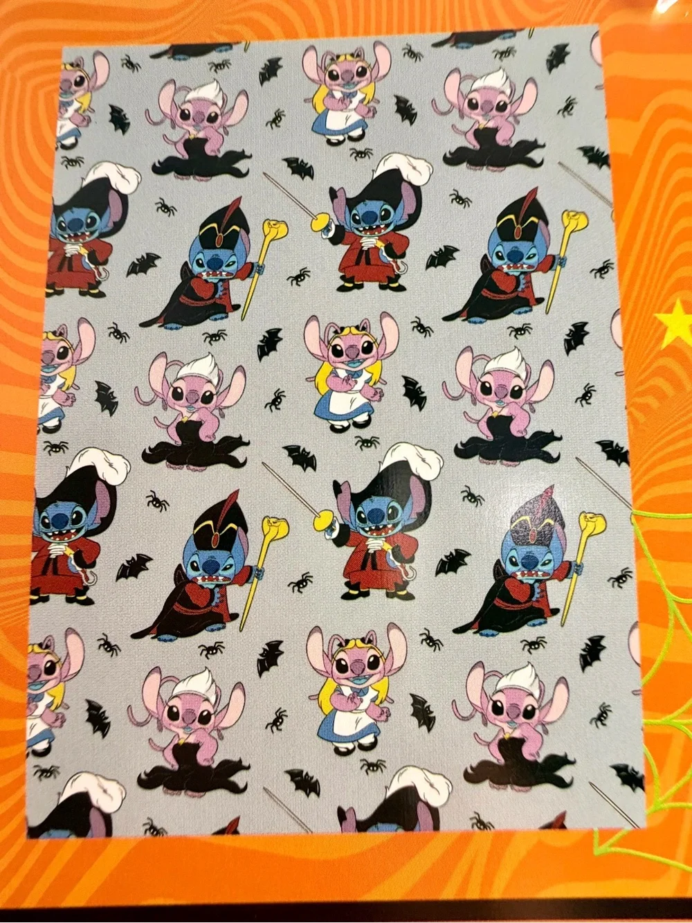 Disney Halloween Villains Stitch & Angel.   Ursula, Alice , Captain Hook , Jafar